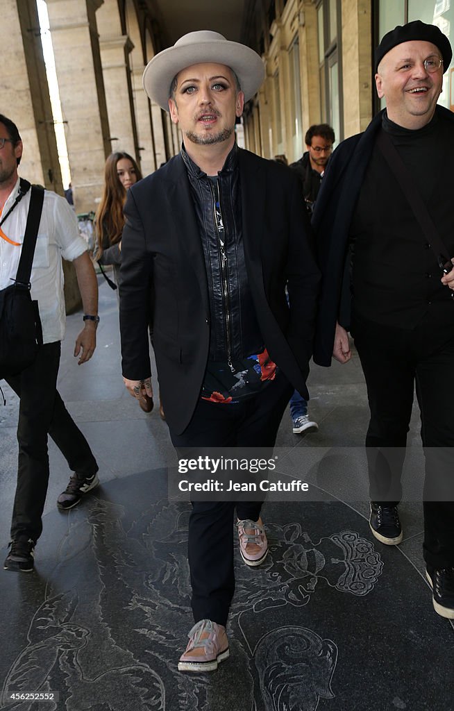 Celebrity Sighting At Paris Fashion Week, Womenswear SS 2015 : September 27th