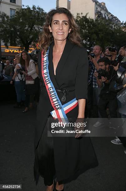 Agnes Boulard better known as Mademoiselle Agnes attends Jean-Paul Gaultier fashion show at Le Grand Rex as part of the Paris Fashion Week Womenswear...