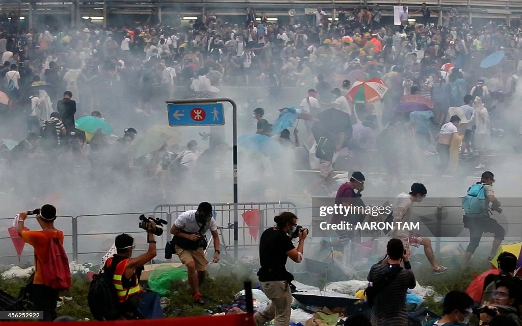 TOPSHOT-HONG KONG-CHINA-POLITICS-DEMOCRACY