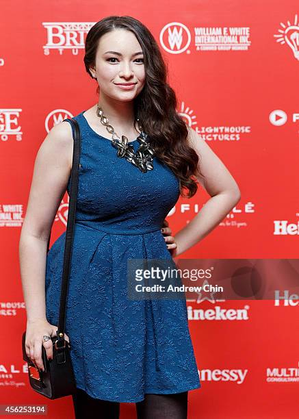 Actress Jodelle Ferland attends Lighthouse Pictures' annual red carpet film party at Sutton Place Hotel on September 27, 2014 in Vancouver, Canada.