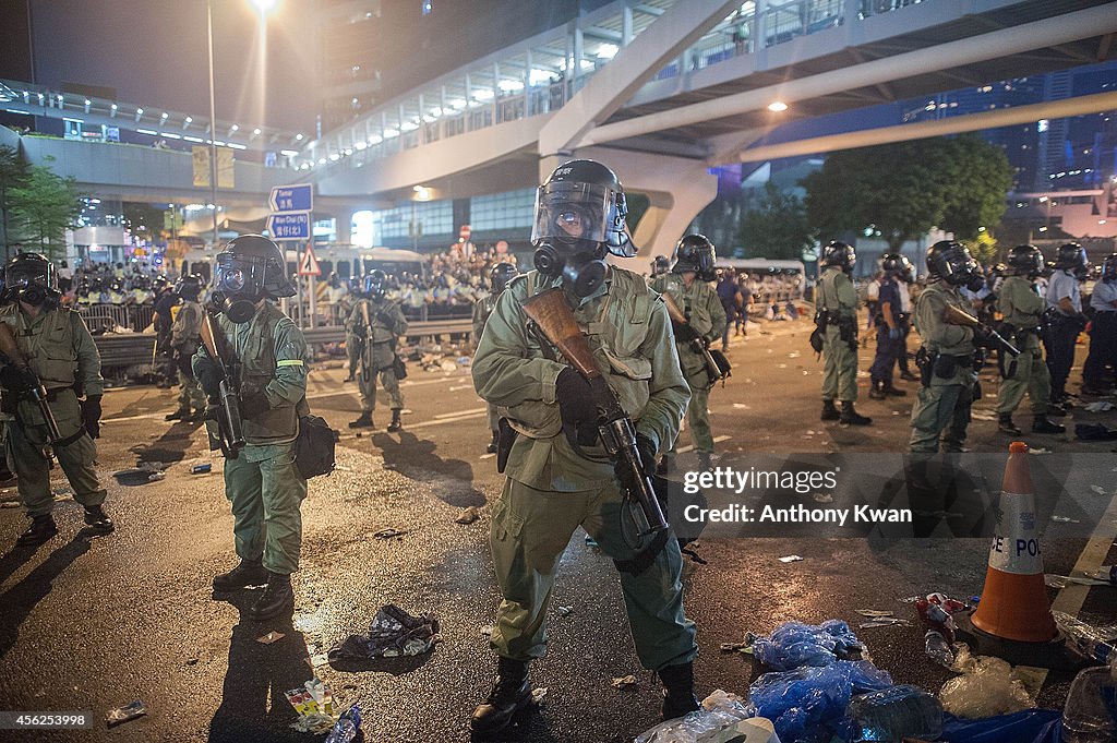 Pro Democracy Supporters Attempt To Bring Hong Kong To A Stand Still With Mass Rally