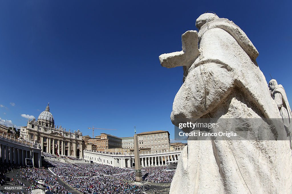 Pope Francis Holds A Mass For Grandparents And The Elderly