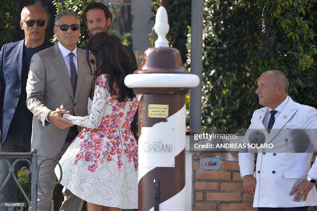 ITALY-US-BRITAIN-PEOPLE-WEDDING-CLOONEY