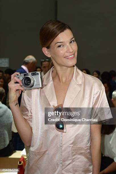 Hanneli Mustaparta attends the Chloe show as part of the Paris Fashion Week Womenswear Spring/Summer 2015 on September 28, 2014 in Paris, France.