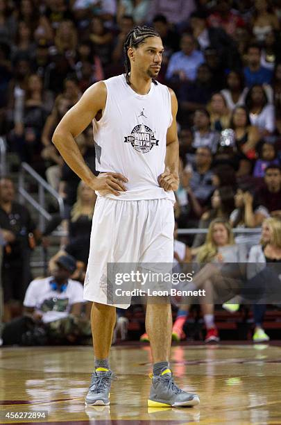 Kareem Abdul Jabar Jr. Attends the Power 106's All-Star Celebrity Basketball Game Benefiting Homeboy Industries at USC Galen Center on September 21,...