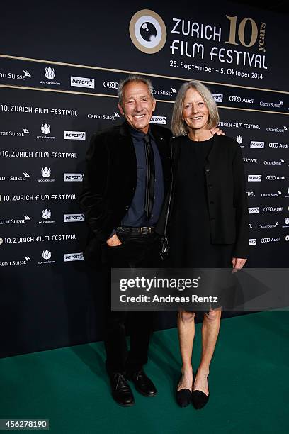 Director Israel Horowitz and Gillian Horovitz the 'My Old Lady' Green Carpet Arrivals during Day 4 of Zurich Film Festival 2014 on September 28, 2014...