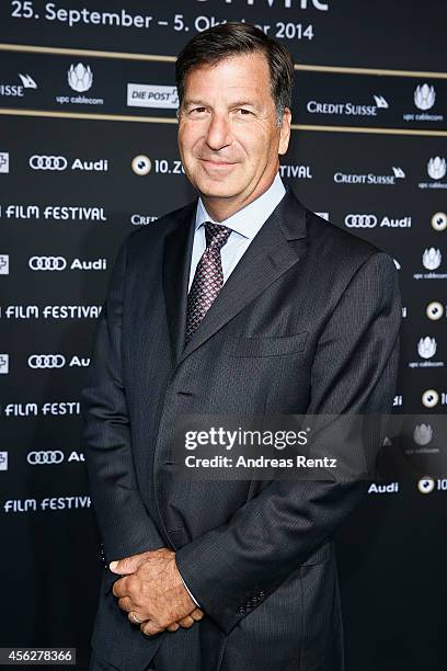 Producer Gary Foster attends the 'My Old Lady' Green Carpet Arrivals during Day 4 of Zurich Film Festival 2014 on September 28, 2014 in Zurich,...