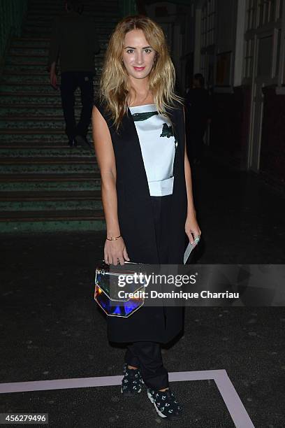 Alexia Niedzielski attends the Givenchy show as part of the Paris Fashion Week Womenswear Spring/Summer 2015 on September 28, 2014 in Paris, France.