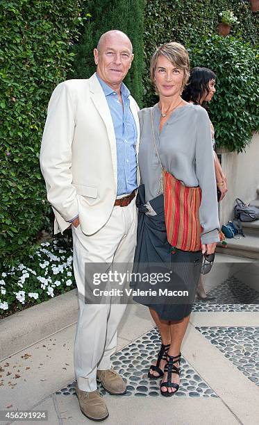 Actor Corbin Bernsen and wife Amanda Pays arrives at The Rape Foundation's Annual Brunchat Greenacres, The Private Estate of Ron Burkle on September...