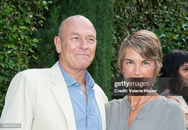 Actor Corbin Bernsen and wife Amanda Pays arrives at The Rape Foundation's Annual Brunchat Greenacres, The Private Estate of Ron Burkle on September...