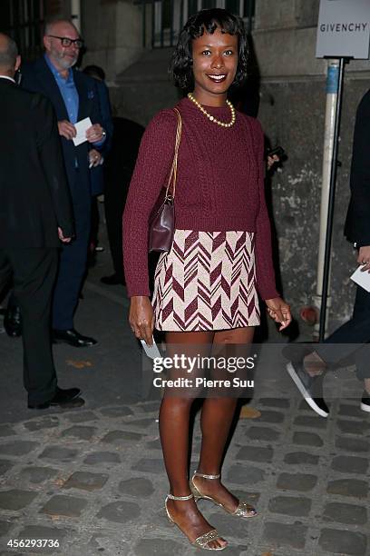 Shala Monroque attends the Givenchy show as part of the Paris Fashion Week Womenswear Spring/Summer 2015 on September 28, 2014 in Paris, France.