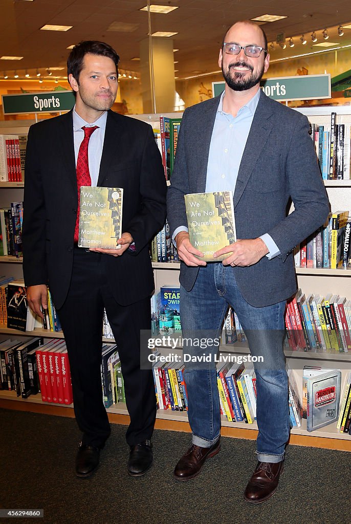 Matthew Thomas And Misha Collins Book Signing For "We Are Not Ourselves"