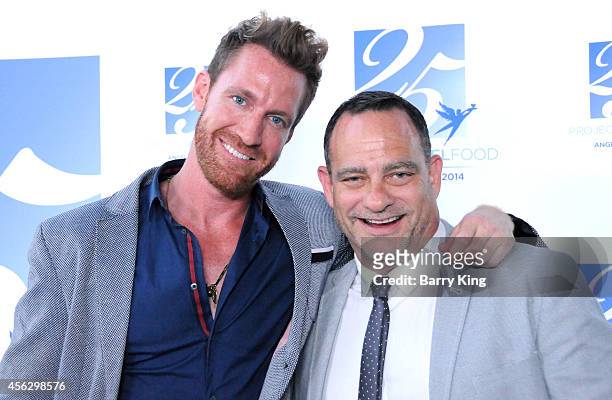 Charley Cullen Walters and Joel Goldman arrive for Project Angel Food Celebrates 25 Years With 2014 Angel Awards at Project Angel Food on September...