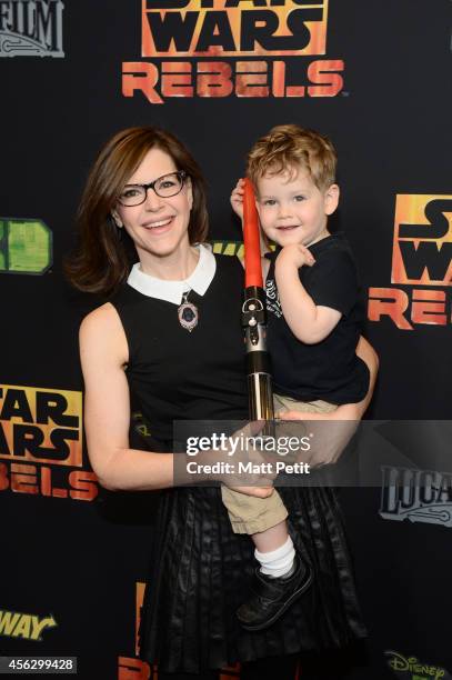 Celebrities and their families join the cast and creative team of "Star Wars Rebels" to celebrate the launch of the highly anticipated new Disney XD...