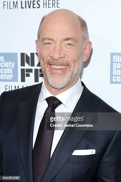 Actor J.K. Simmons attends the "Whiplash" premiere during the 52nd New York Film Festival at Alice Tully Hall on September 28, 2014 in New York City.