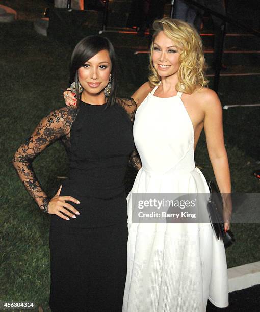 Personalities/dancers Cheryl Burke and Kym Johnson attend the annual 'Summer Spectacular Under The Stars' for the Brent Shapiro Foundation for...