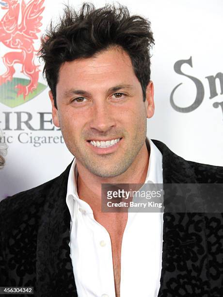 Personality/dancer Maksim Chmerkovskiy attends the annual 'Summer Spectacular Under The Stars' for the Brent Shapiro Foundation for Alchohol and Drug...
