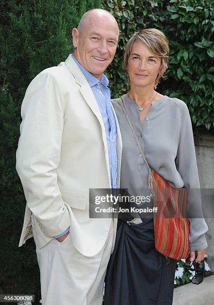 Actor Corbin Bernsen and wife actress Amanda Pays arrive at The Rape Foundation's Annual Brunch at Ron Burkle's Green Acres Estate on September 28,...