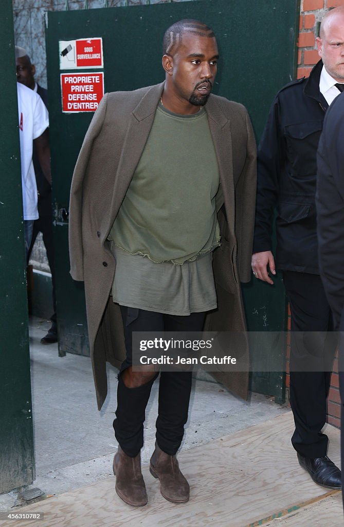 Celebrity Sighting At Paris Fashion Week, Womenswear SS 2015 : September 28th