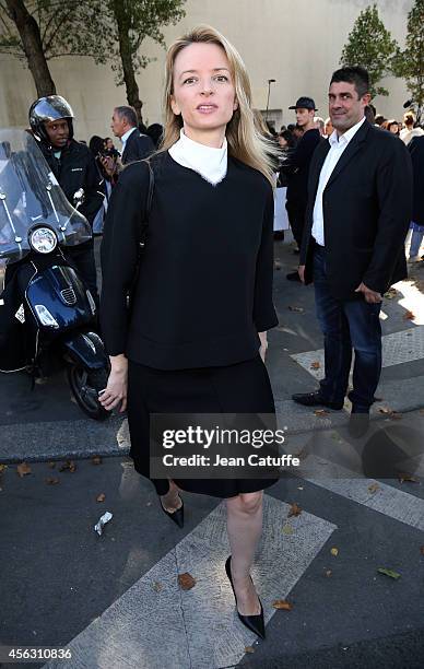 Delphine Arnault attends Celine fashion show at the Tennis Club de Paris as part of the Paris Fashion Week Womenswear Spring/Summer 2015 on September...