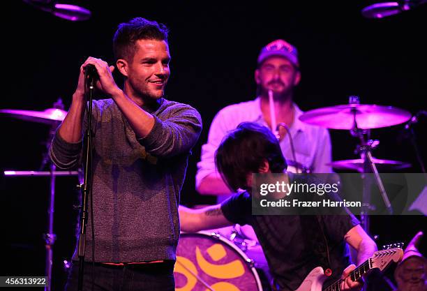 Musician Brandon Flowers, of The Killers performs at The Best Fest Presents GEORGE FEST An Evening To Celebrate The Music Of George Harrison at The...