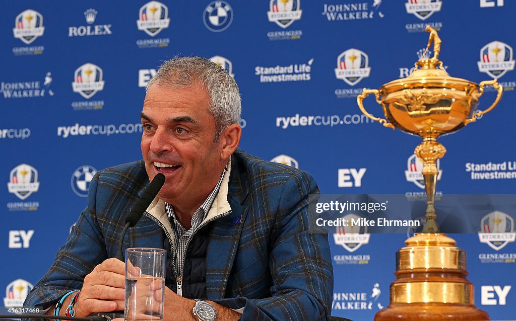 Paul McGinley Press Conference - 2014 Ryder Cup