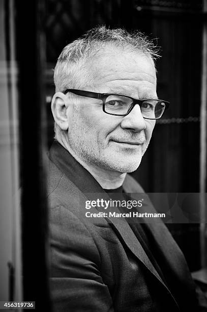 Thierry Fremaux is photographed for Le Film Francais on September 23, 2014 in Paris, France.