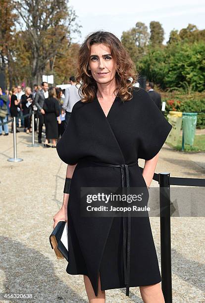 Mademoiselle Agnes arrives at Gianbattista Valli during Paris Fashion Week, Womenswear SS 2015 on September 29, 2014 in Paris, France.