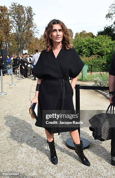 Mademoiselle Agnes arrives at Gianbattista Valli during Paris Fashion Week, Womenswear SS 2015 on September 29, 2014 in Paris, France.