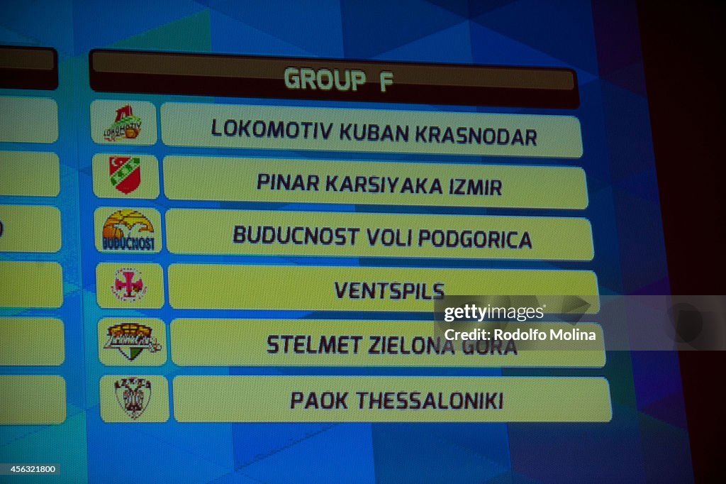 2014-2015 Eurocup Draw