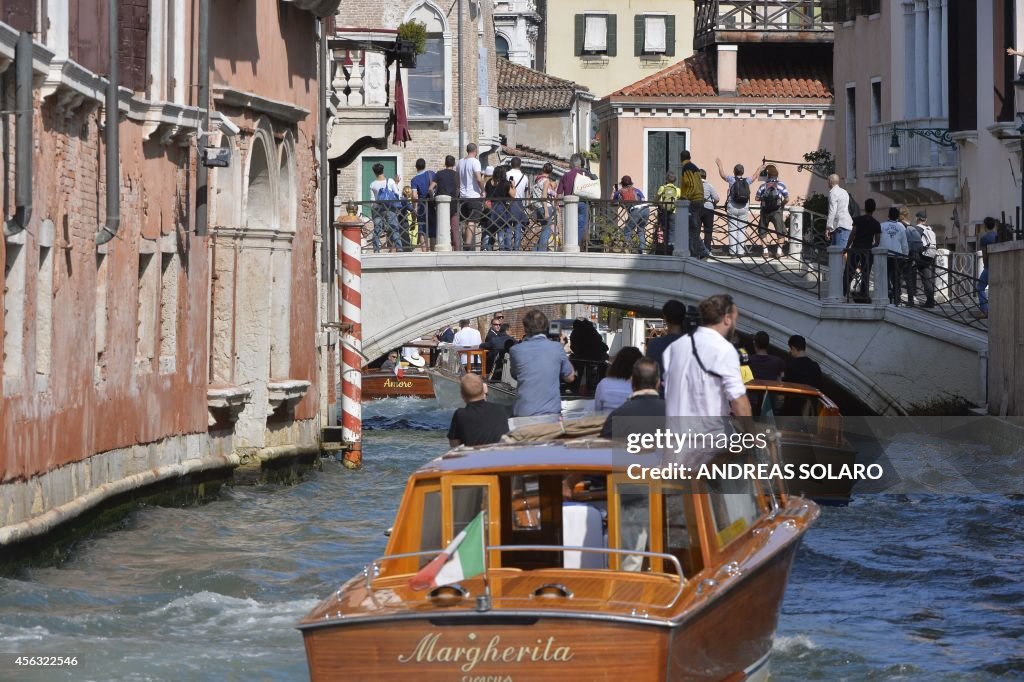 ITALY-US-BRITAIN-PEOPLE-WEDDING-CLOONEY