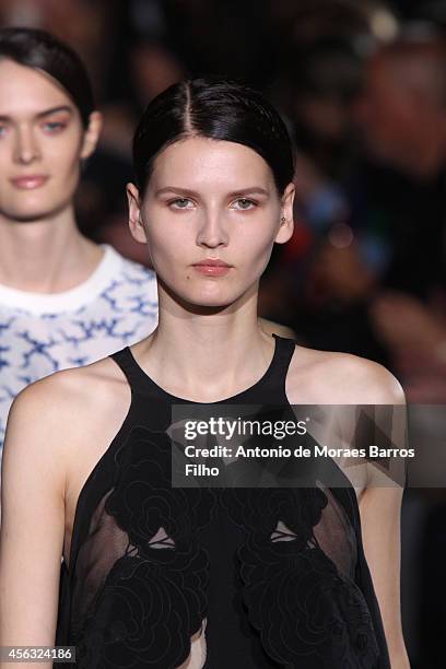 Attends the Stella McCartney show as part of the Paris Fashion Week Womenswear Spring/Summer 2015 on September 29, 2014 in Paris, France.