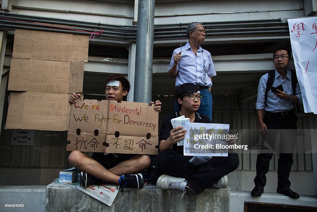 Hong Kong Streets The Day After Clashes Between Pro-Democracy Protesters And Police