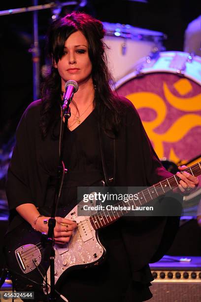 Musician Aimee Nash of The Black Ryder performs at George Fest at Fonda Theater on September 28, 2014 in Los Angeles, California.
