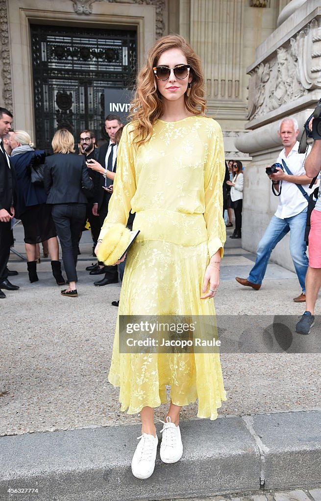 Celebrity Sighting At Paris Fashion Week, Womenswear SS 2015 : September 29th