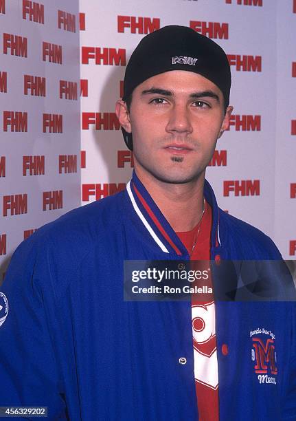 Actor Adam LaVorgna attends Brooke Burke's New Swimwear Line "Barely Brooke" Launch Party on December 4, 2002 at Eugene's in New York City.