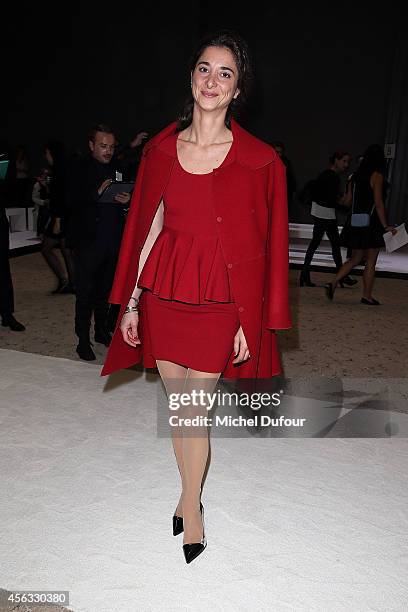 Lorraine Ricard attends the Giambattista Valli show as part of the Paris Fashion Week Womenswear Spring/Summer 2015 on September 29, 2014 in Paris,...