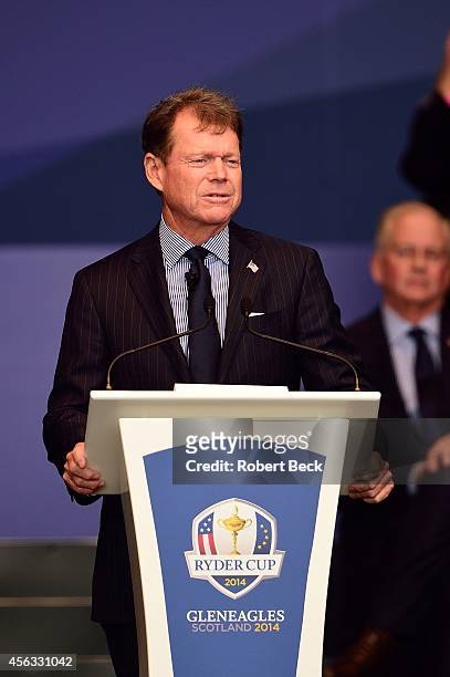 Team USA captain Tom Watson during Opening Ceremony at The Gleneagles Hotel. Auchterarder, Scotland 9/25/2014 CREDIT: Robert Beck