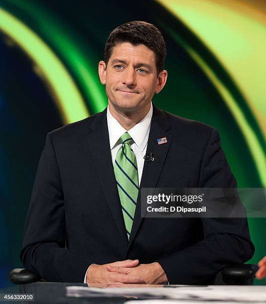 United States Representative Paul Ryan visits FOX Studios on September 29, 2014 in New York City.