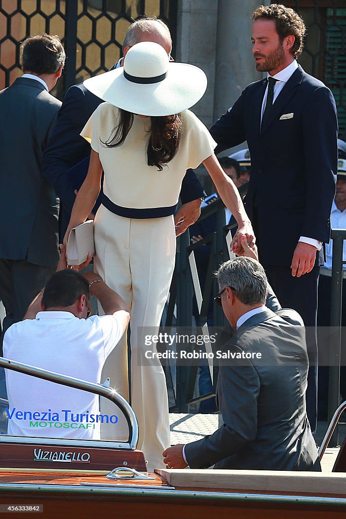 George Clooney And Amal Alamuddin Civil Wedding