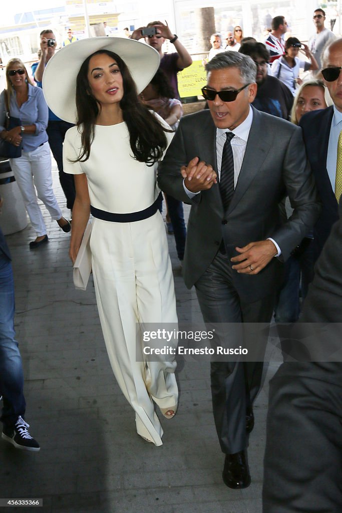 George Clooney And Amal Alamuddin Civil Wedding