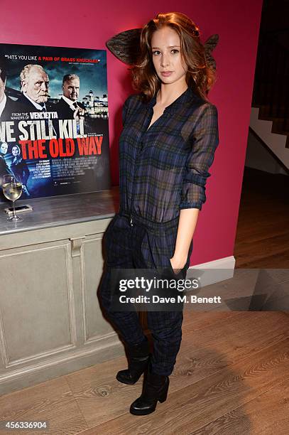 Emily Agnes attends a Special Screening of "We Still Kill The Old Way" at the Ham Yard Hotel on September 29, 2014 in London, England.