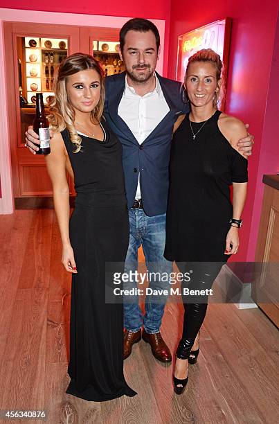 Dani Dyer, Danny Dayer and Joanne Mas attend a Special Screening of "We Still Kill The Old Way" at the Ham Yard Hotel on September 29, 2014 in...