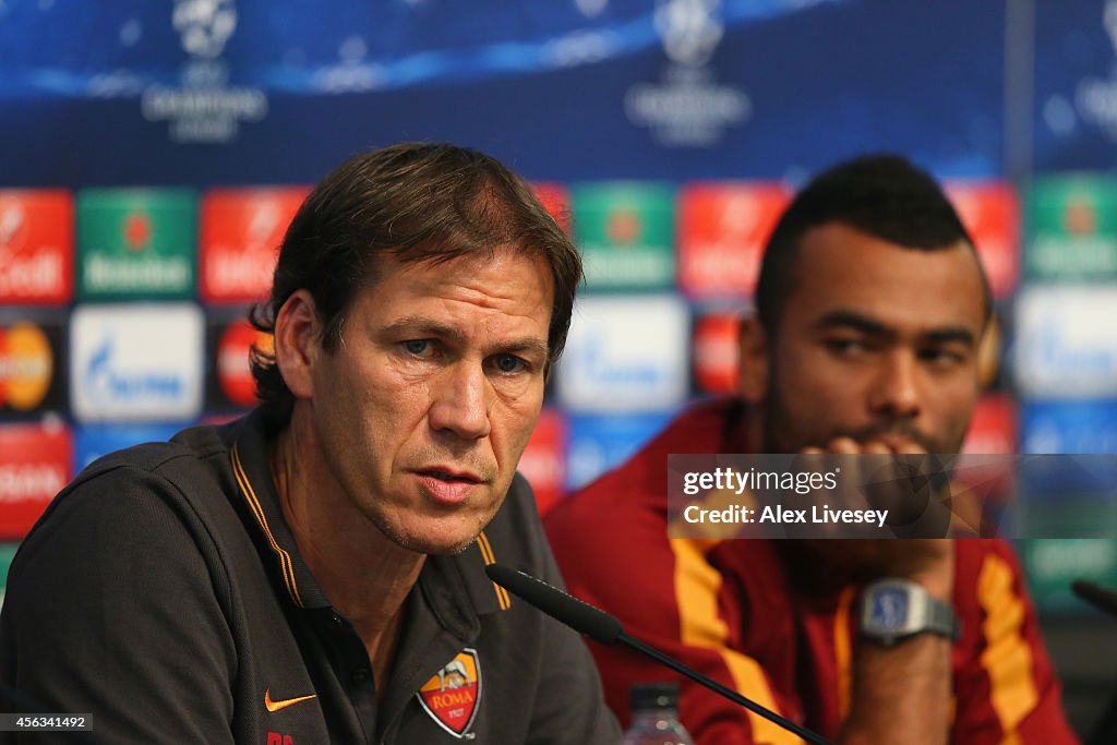 AS Roma Training & Press Conference