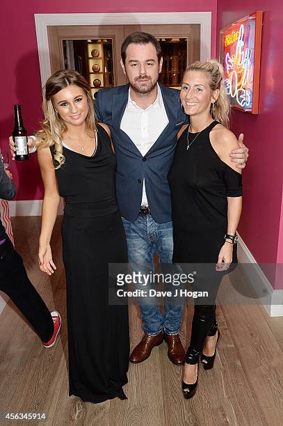 Dani Dyer, Danny Dyer and Joanne Mas attend a photocall for "We Still Kill The Old Way" at Ham Yard Hotel on September 29, 2014 in London, England.