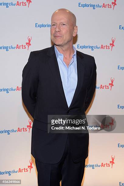 Actor Bruce Willis attends the 8th Annual Exploring the Arts Gala at Cipriani 42nd Street on September 29, 2014 in New York City.