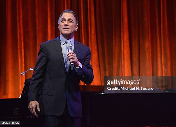 Tony Danza performs onstage at the 8th Annual Exploring The Arts Gala on September 29, 2014 in New York City.