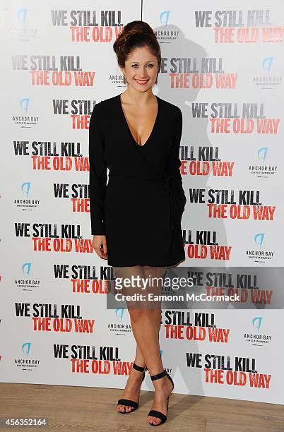 Sophie Rose attends a photocall for "We Still Kill The Old Way" at Ham Yard Hotel on September 29, 2014 in London, England.