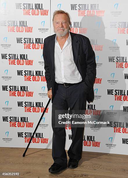 Nicky Henson attends a photocall for "We Still Kill The Old Way" at Ham Yard Hotel on September 29, 2014 in London, England.