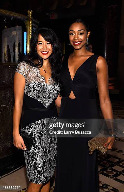 Courtney Reed and Chantel Riley attend the 8th Annual Exploring the Arts Gala at Cipriani 42nd Street on September 29, 2014 in New York City.